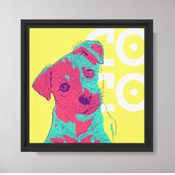 Custom Canvas Line Pop Art Portrait