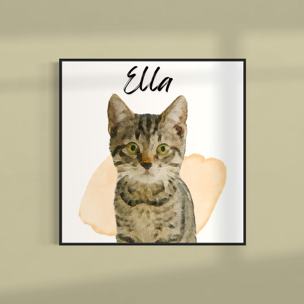 Custom Pet Watercolor Portrait